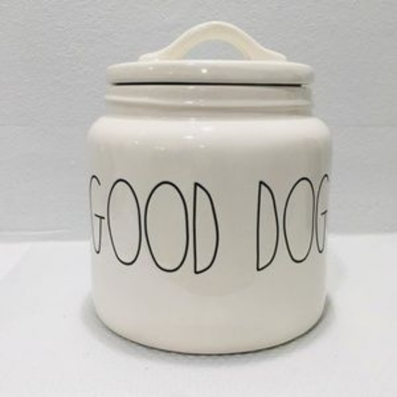 rae dunn good dog jar